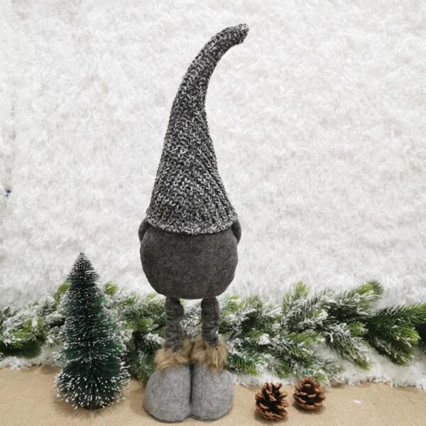 Christmas decoration elf on telescopic legs RC-K-1215 gray