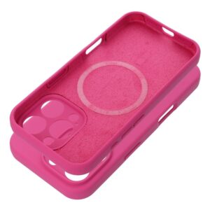 Case SILICONE 2mm for IPHONE 17 Pro compatible with MagSafe pink