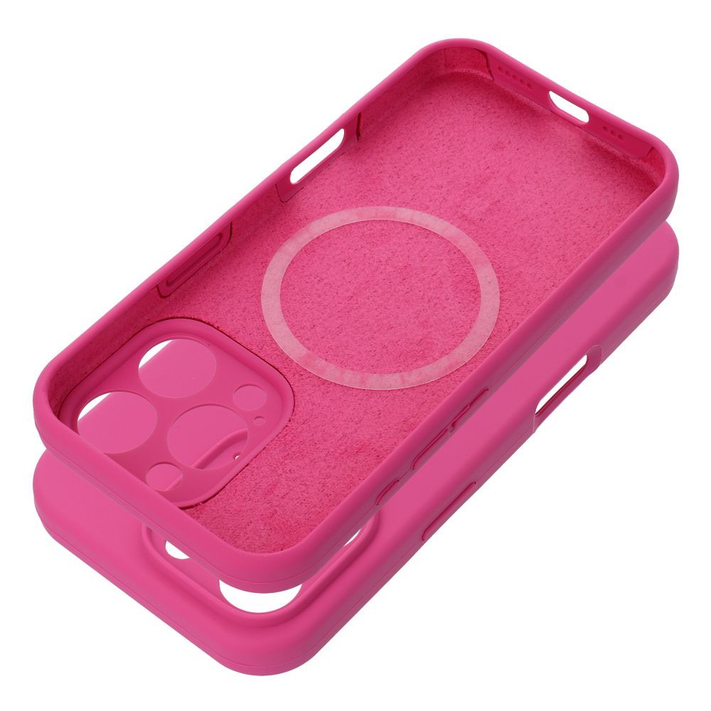 Case SILICONE 2mm for IPHONE 17 Pro compatible with MagSafe pink