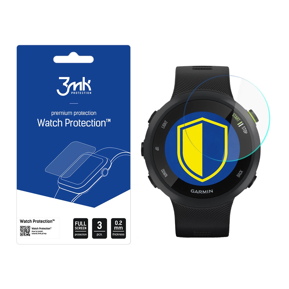 Garmin Forerunner 45 - 3mk Watch Protection™ v. FlexibleGlass Liteeng
