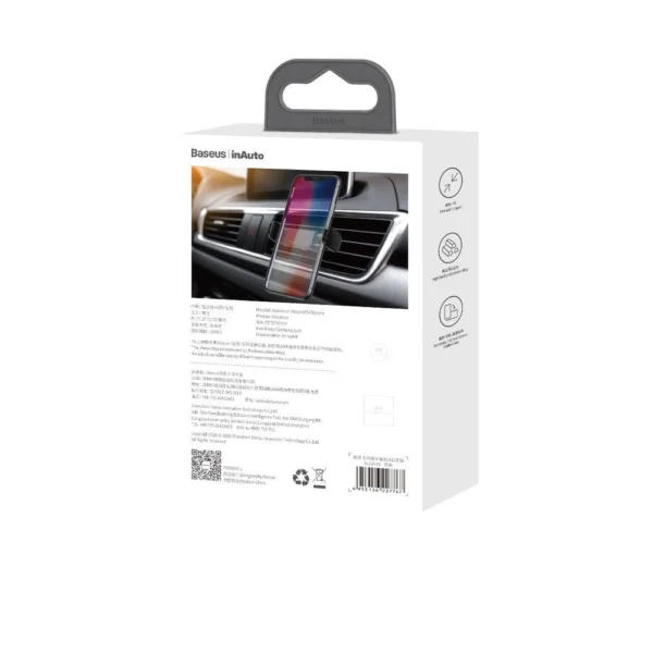 [RETURNED ITEM] Baseus car phone holder for air vent black (SUGP-01)eng