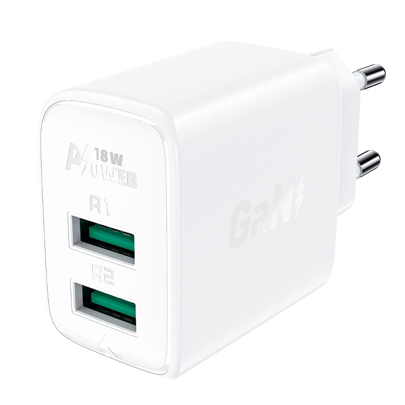Acefast charger 2x USB 18W QC 3.0, AFC, FCP white (A33 white)eng
