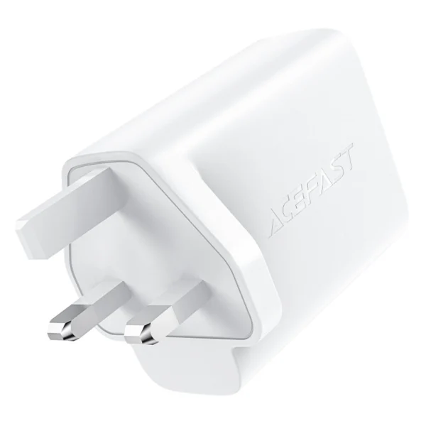 Acefast GaN charger (UK plug) 2x USB Type C 50W, Power Delivery, PPS, Q3 3.0, AFC, FCP (A32 UK)eng