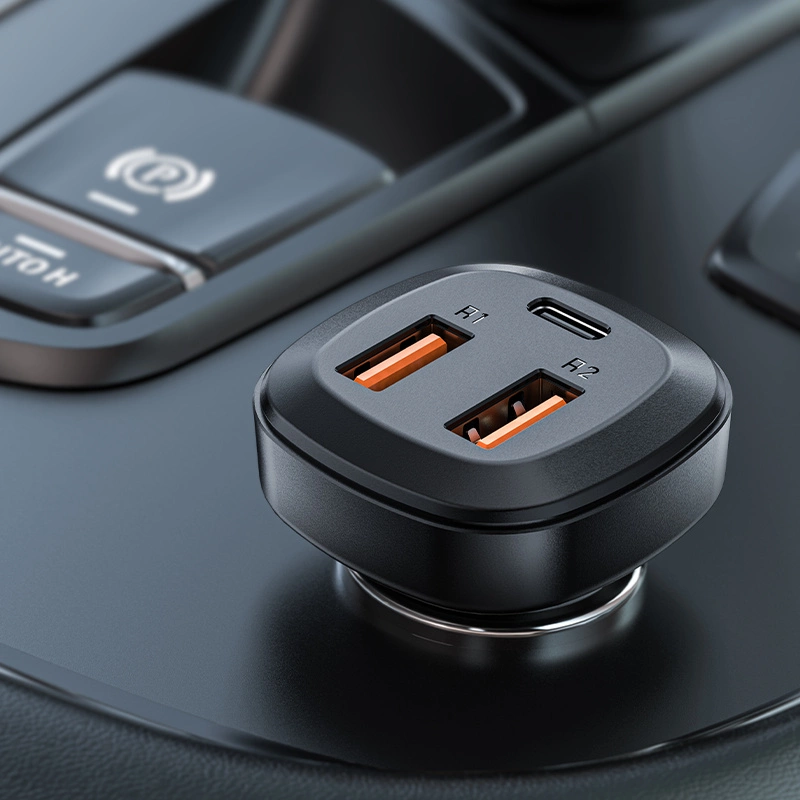Acefast car charger 66W 2x USB / USB Type C, PPS, Power Delivery, Quick Charge 4.0, AFC, FCP, SCP black (B9)eng