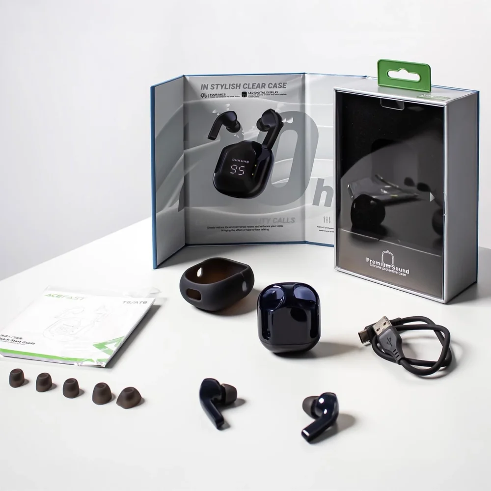 Acefast T6 TWS Bluetooth In-Ear Wireless Headphones - Blueeng