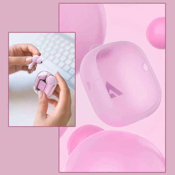 Acefast T6 TWS Bluetooth In-Ear Wireless Headphones - Pinkeng