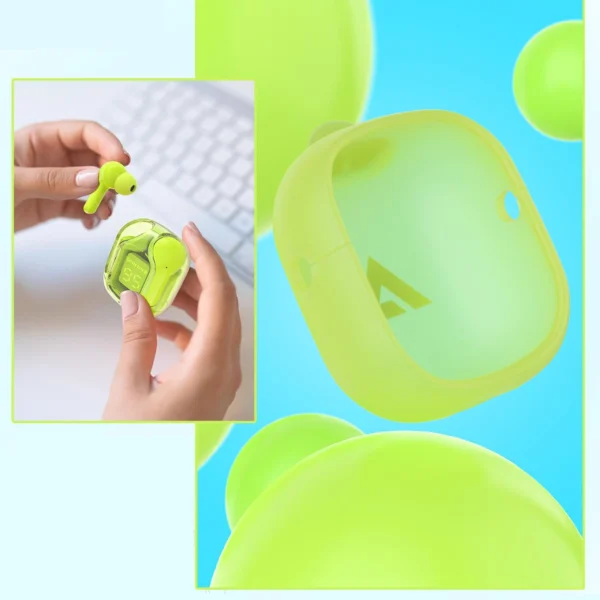 Acefast T6 TWS Bluetooth In-Ear Wireless Headphones - Greeneng