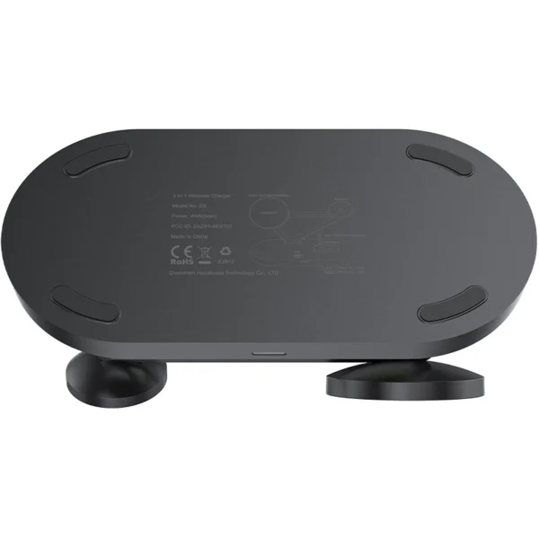 Acefast 15W Qi Wireless Charger for iPhone (with MagSafe), Apple Watch and Apple AirPods Stand Holder Magnetic Holder Black (E9 black)eng