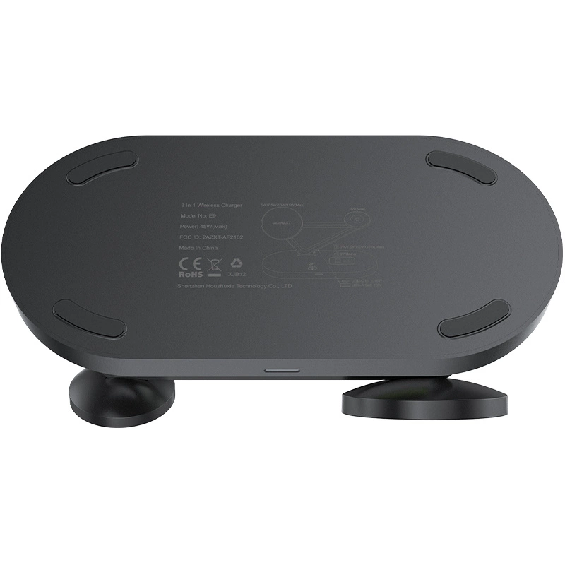 Acefast 15W Qi Wireless Charger for iPhone (with MagSafe), Apple Watch and Apple AirPods Stand Holder Magnetic Holder Black (E9 black)eng