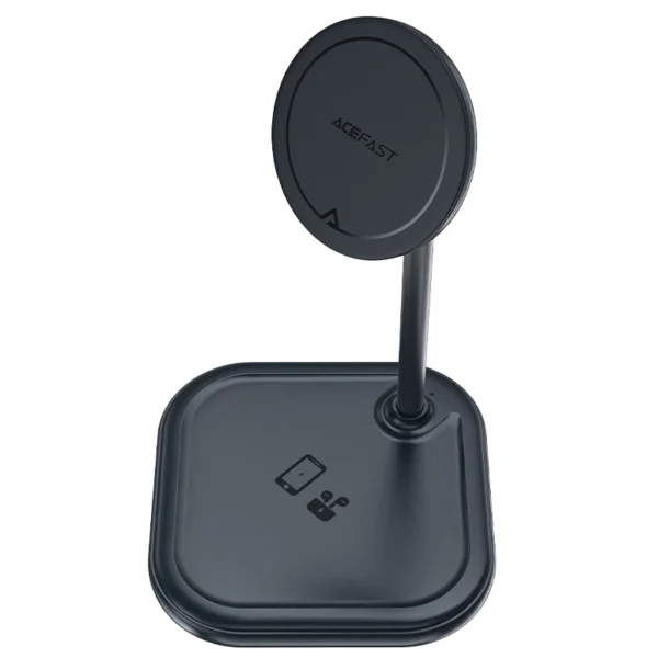 Acefast 15W Qi Wireless Charger for iPhone (with MagSafe) and Apple AirPods Stand Holder Magnetic Holder Gray (E6 gray)eng