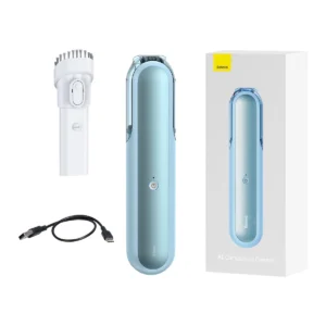 Baseus A1 mini cordless car vacuum cleaner 4000Pa, 30W blue (VCAQ010003)eng