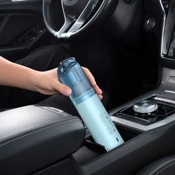 Baseus A1 mini cordless car vacuum cleaner 4000Pa, 30W blue (VCAQ010003)eng