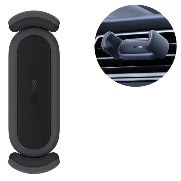 Baseus Steel Cannon 2 smartphone holder for ventilation grille black (SUGP000001)eng