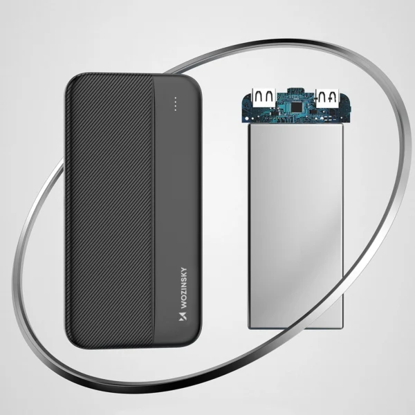 Wozinsky powerbank Li-Po 10000mAh 2 x USB black (WPBBK1)eng
