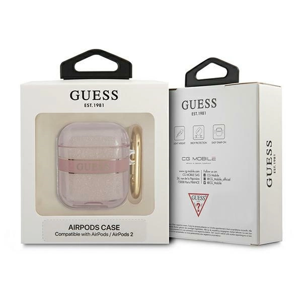 Guess GUA2HHTSP AirPods cover pink/pink Strap Collectioneng