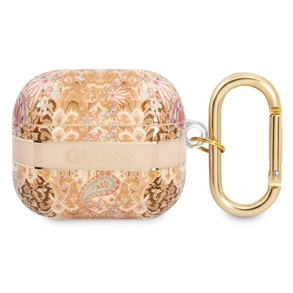 Guess GUA3HHFLD AirPods 3 cover gold/gold Paisley Strap Collectioneng