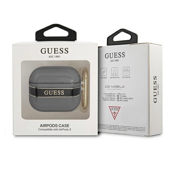 Guess GUA3HHTSK AirPods 3 cover black/black Strap Collectioneng