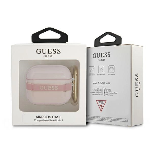 Guess GUA3HHTSP AirPods 3 cover pink/pink Strap Collectioneng