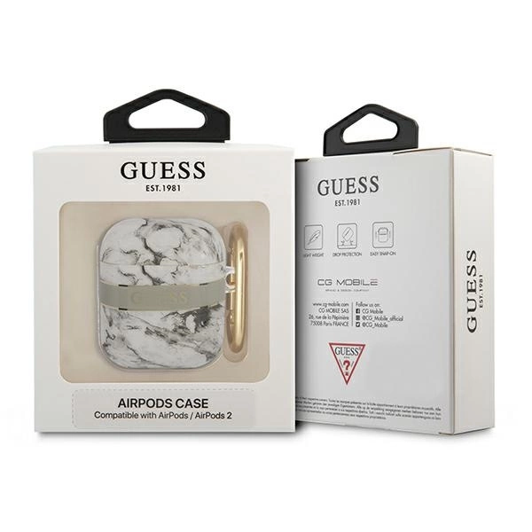 Guess GUA2HCHMAG AirPods cover grey/grey Marble Strap Collectioneng