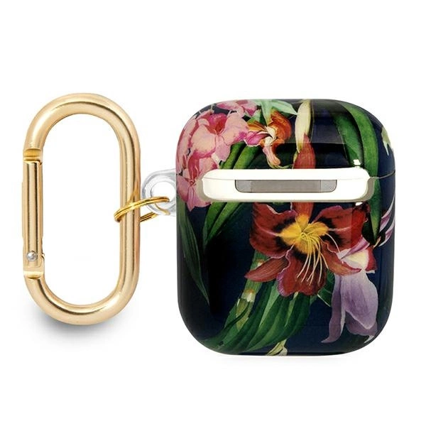 Guess GUA2HHFLB AirPods cover blue/blue Flower Strap Collectioneng
