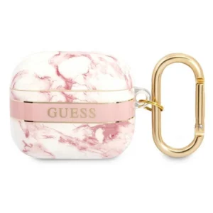Guess GUA3HCHMAP AirPods 3 cover pink/pink Marble Strap Collectioneng
