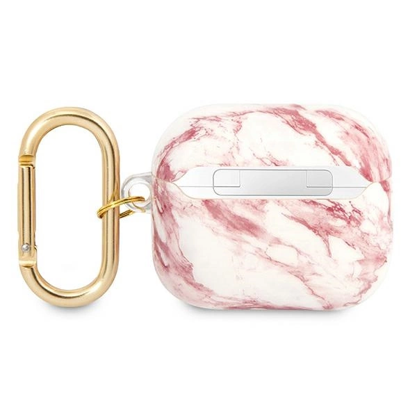 Guess GUA3HCHMAP AirPods 3 cover pink/pink Marble Strap Collectioneng
