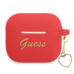 Guess GUA3LSCHSR AirPods 3 cover red/red Silicone Charm Heart Collectioneng