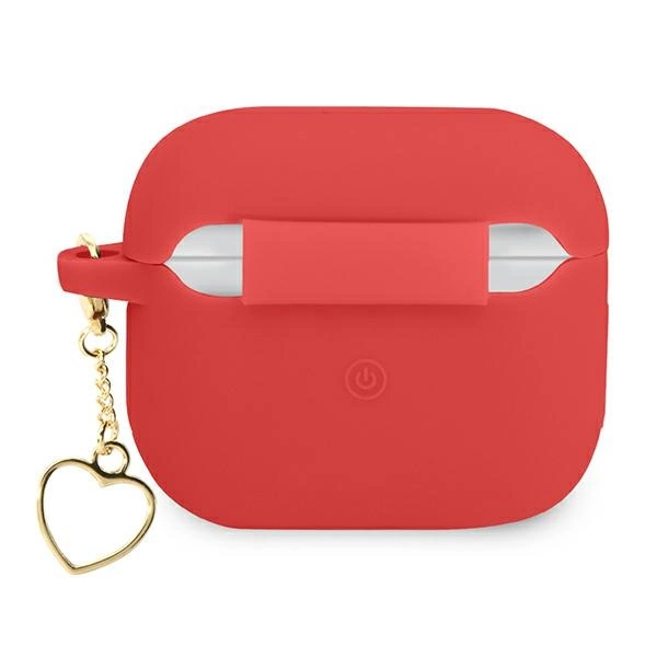 Guess GUA3LSCHSR AirPods 3 cover red/red Silicone Charm Heart Collectioneng