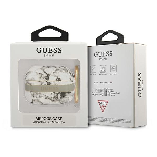 Guess GUAPHCHMAG AirPods Pro cover grey/grey Marble Strap Collectioneng