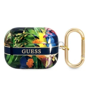 Guess GUAPHHFLB AirPods Pro cover blue/blue Flower Strap Collectioneng