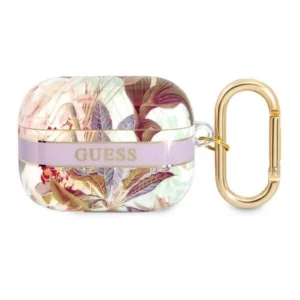 Guess GUAPHHFLU AirPods Pro cover purple/purple Flower Strap Collectioneng