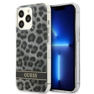 Guess GUHCP13LHSLEOK iPhone 13 Pro / 13 6.1" grey/grey hardcase Leopardeng
