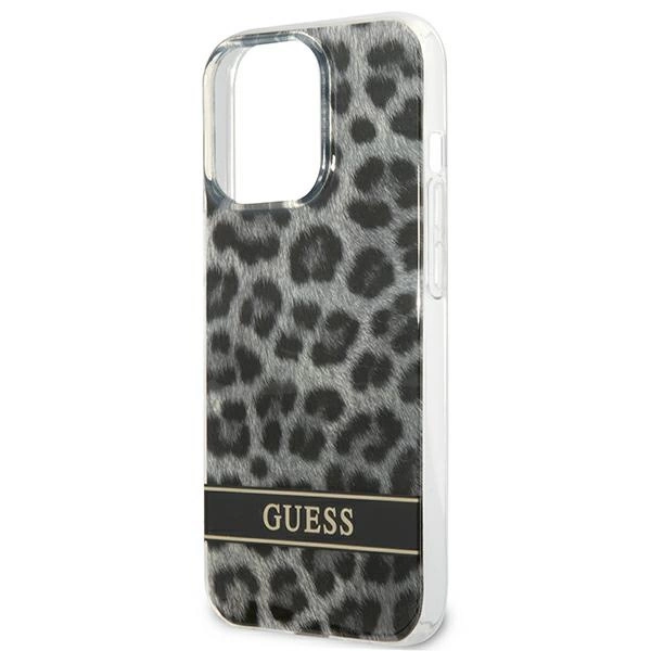 Guess GUHCP13LHSLEOK iPhone 13 Pro / 13 6.1" grey/grey hardcase Leopardeng