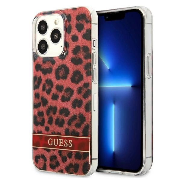 Guess GUHCP13LHSLEOR iPhone 13 Pro / 13 6.1" red/red hardcase Leopardeng