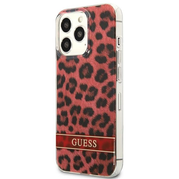 Guess GUHCP13LHSLEOR iPhone 13 Pro / 13 6.1" red/red hardcase Leopardeng