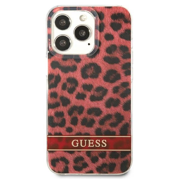Guess GUHCP13LHSLEOR iPhone 13 Pro / 13 6.1" red/red hardcase Leopardeng