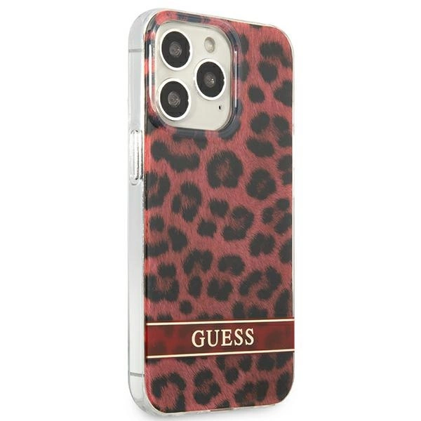 Guess GUHCP13LHSLEOR iPhone 13 Pro / 13 6.1" red/red hardcase Leopardeng