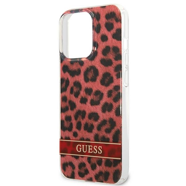 Guess GUHCP13LHSLEOR iPhone 13 Pro / 13 6.1" red/red hardcase Leopardeng