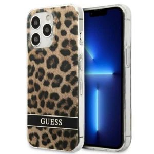 Guess GUHCP13LHSLEOW iPhone 13 Pro / 13 6.1" brown/brown hardcase Leopardeng