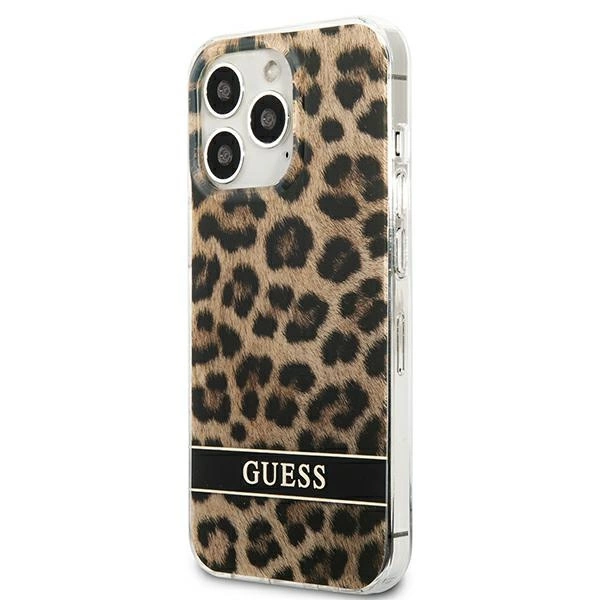 Guess GUHCP13LHSLEOW iPhone 13 Pro / 13 6.1" brown/brown hardcase Leopardeng