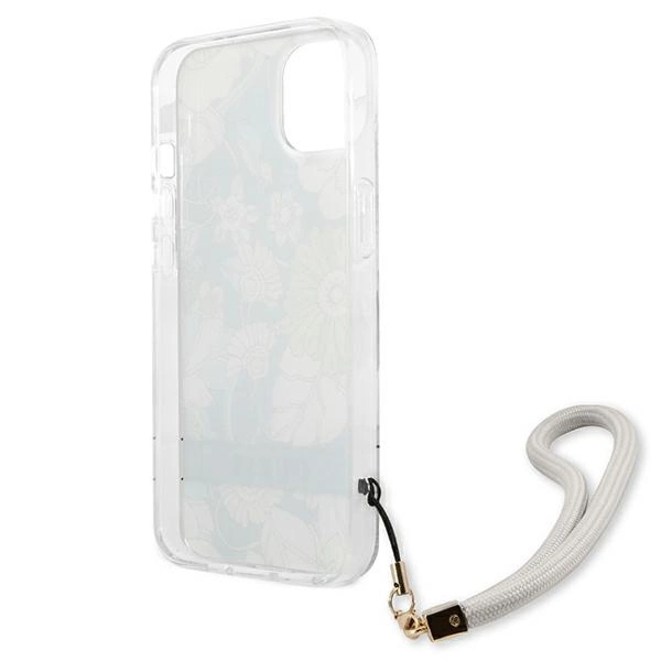 Guess GUHCP13MHFLSN iPhone 13 6.1" green/green hardcase Flower Strapeng