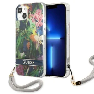 Guess GUHCP13SHFLSB iPhone 13 mini 5.4" blue/blue hardcase Flower Strapeng