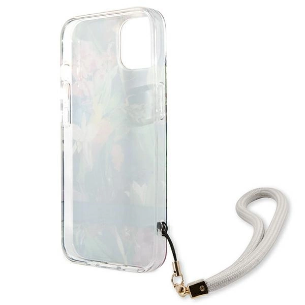 Guess GUHCP13SHFLSB iPhone 13 mini 5.4" blue/blue hardcase Flower Strapeng