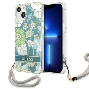 Guess GUHCP13SHFLSN iPhone 13 mini 5.4" green/green hardcase Flower Strapeng