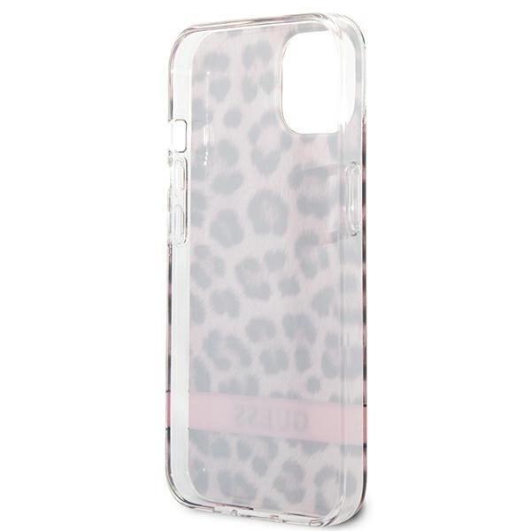 Guess GUHCP13SHSLEOP iPhone 13 mini 5.4" pink/pink hardcase Leopardeng