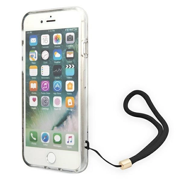 Guess GUOHCI8H4STW iPhone SE 2022 / SE 2020 / 7/ 8 brown/brown hardcase 4G Print Strapeng
