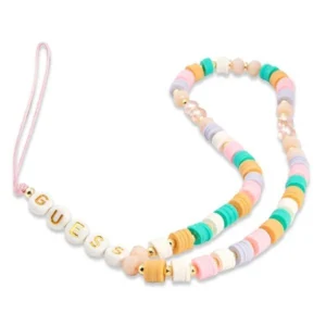 Guess pendant GUSTFLWP Phone Strap pink/pink Heishi Beadseng