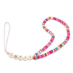 Guess pendant GUSTGMPP Phone Strap multicolor pink/multicolor pink Heishi Beadseng