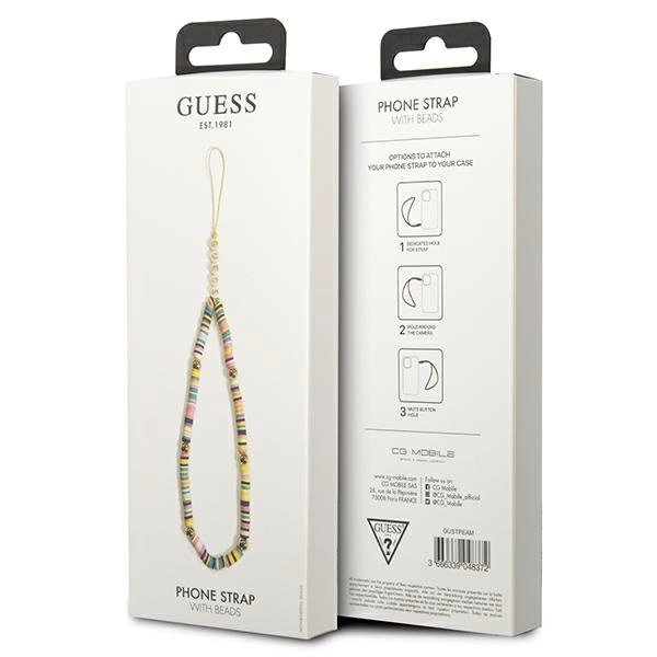 Guess pendant GUSTPEAM Phone Strap multicolor/multicolor Heishi Beadseng