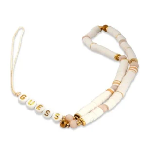 Guess pendant GUSTPEAW Phone Strap white/white Heishi Beadseng